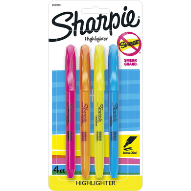 Sharpie Pocket Highlighter | 4Pk