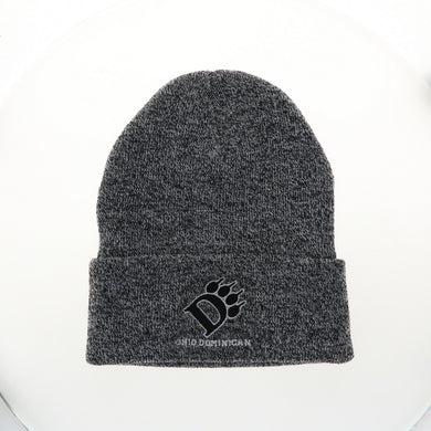 Marled Knit Beanie, Black