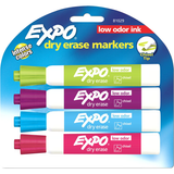 Expo Low Odor Dry Erase Marker- Asst Chisel | 4 Pk