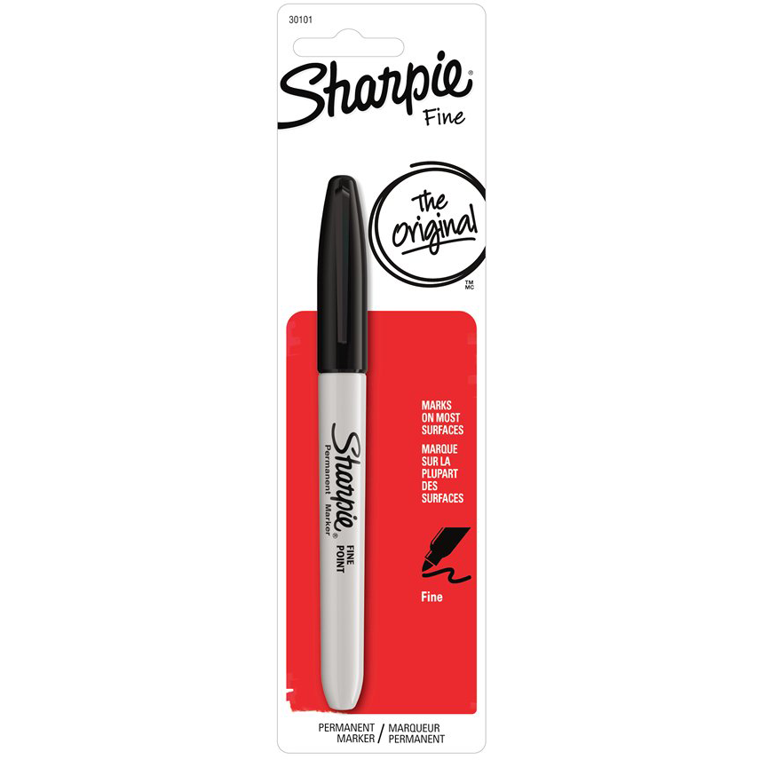 Sharpie Permanent Marker Fine Black 1Pk
