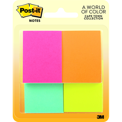 Post-it Sticky Notes | 4 colors 1.5x2inc