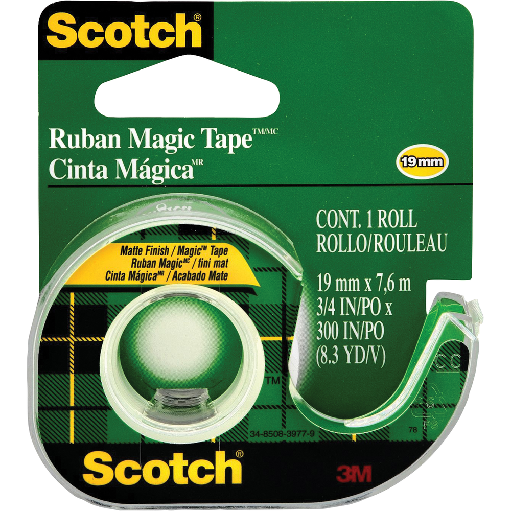 Scotch Magic Tape .75x300in Clear 1pk