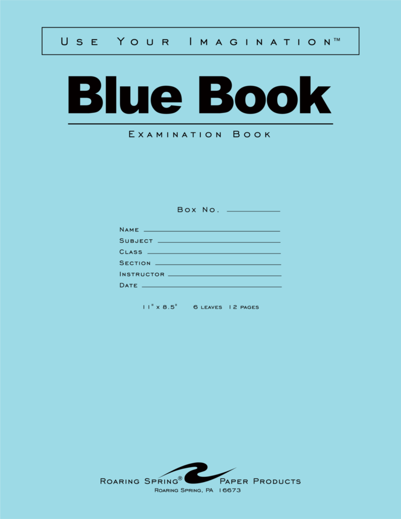 Blue Exam Book, 11