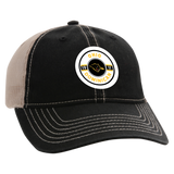 The Wharf Classic Unstructured Tea Stain Snap Back Cap | Black