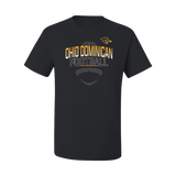 Short Sleeve Football Tee | Black