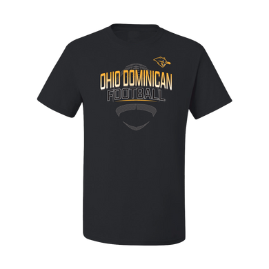 Short Sleeve Football Tee, Black