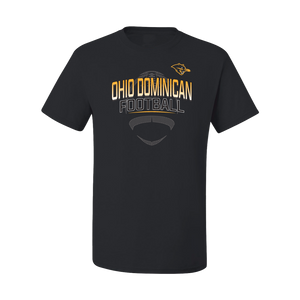 Short Sleeve Football Tee, Black
