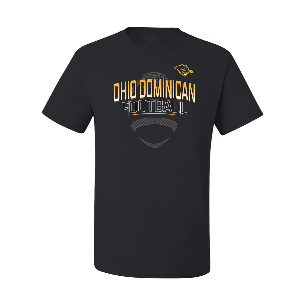 Short Sleeve Football Tee, Black