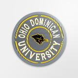 4 inch Weather Resistant Sticker | Lined Circle