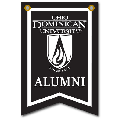 12 X 18 Dovetail Alumni Banner | Black