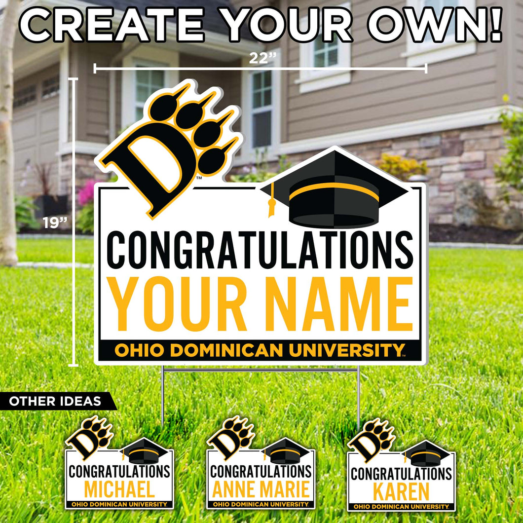 Custom Graduation Yard Sign, Congratulations Name