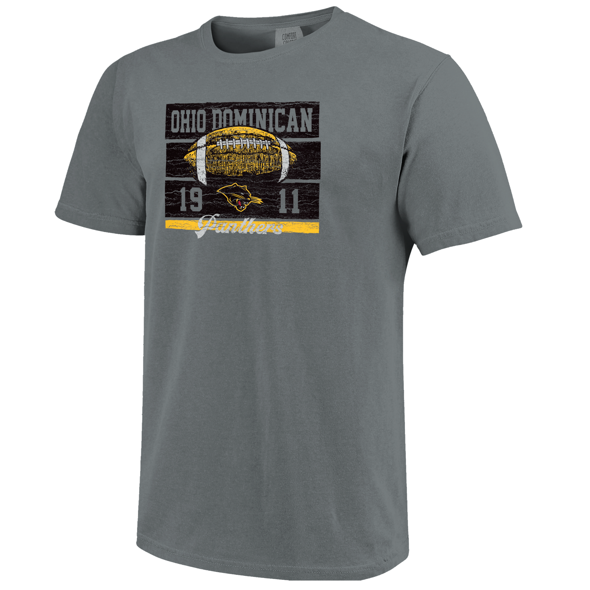 Comfort Colors Weathered Football Tee | Granite – Ohio Dominican