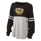 Ladies Pom Pom Long Sleeve Jersey | Black/Oxford