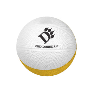 Medium 4" Foam Basketball, Black/Gold