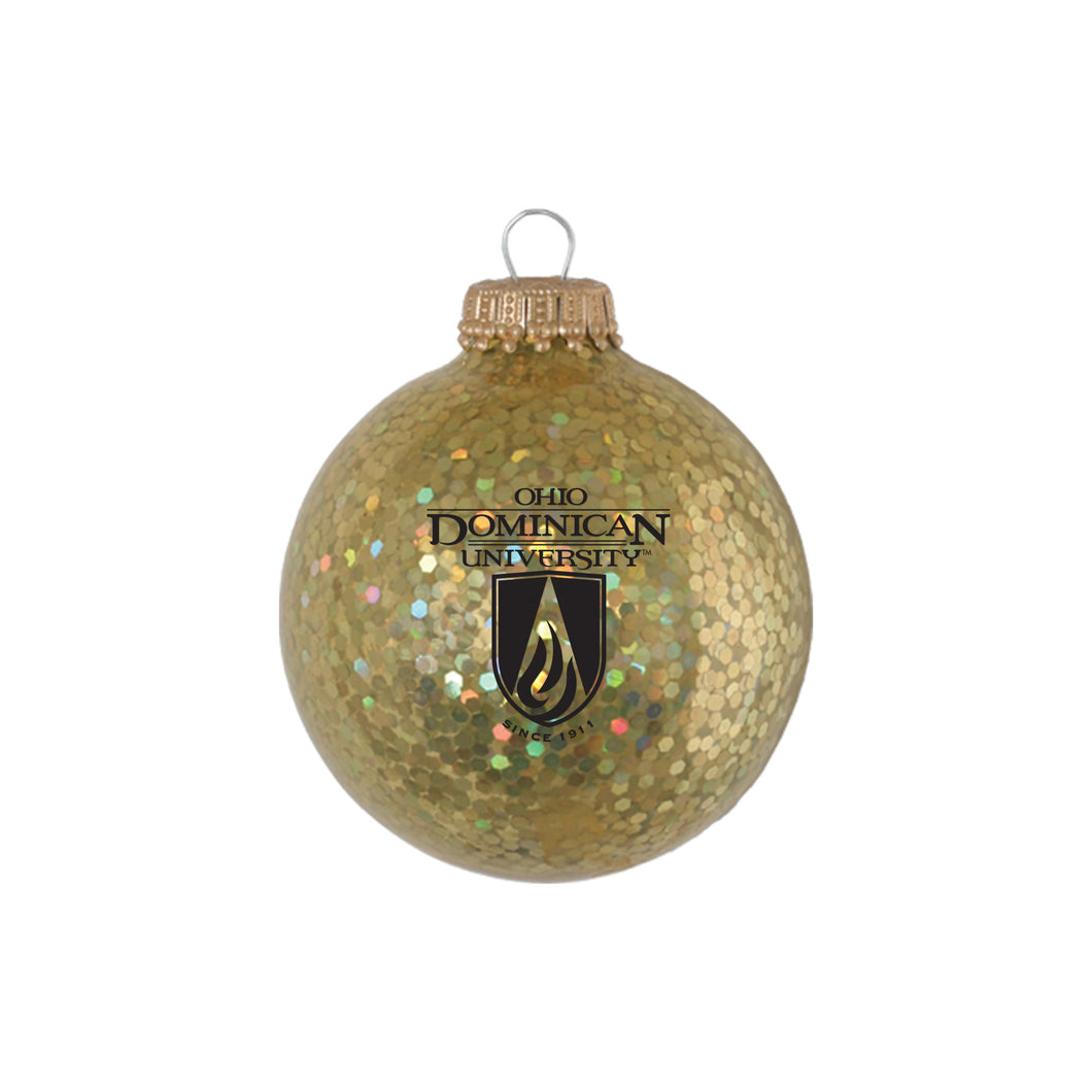 Sparkle Glass Ball Ornament, Gold