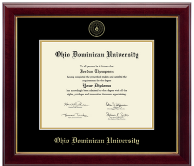 Embossed Gallery Diploma Frame, Gold